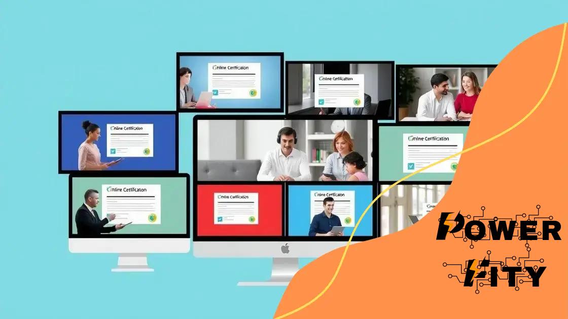 Popular platforms for online certification